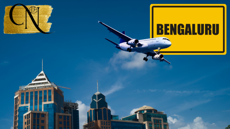 Bengaluru the wave of real estate depicted infrastructure, skies flight & city name